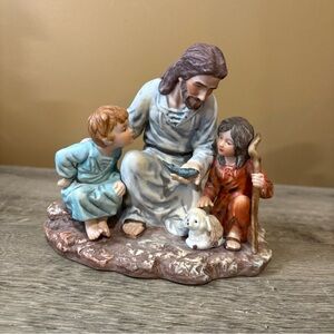 Vintage Homco The Fisherman Jesus & Children Masterpiece Porcelain 1983. 3B